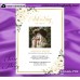 Ivory Roses Funeral invitation template, Funeral Announcement, (123)